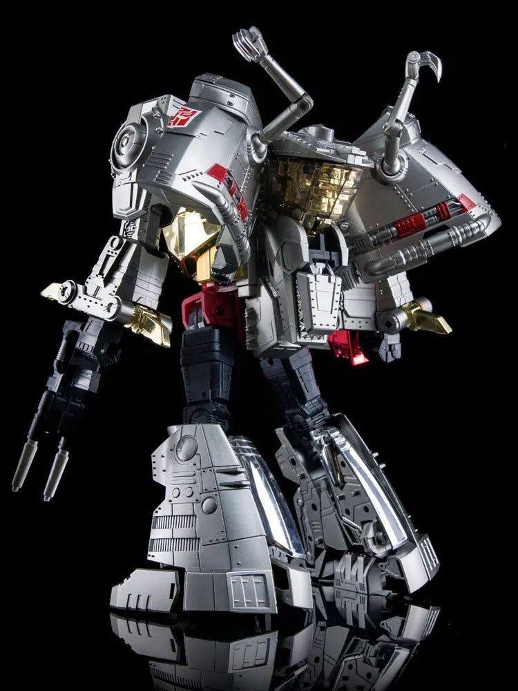 4th Party MP-08 King Grimlock Reximus Prime Oversized Stainless Steel Color Version