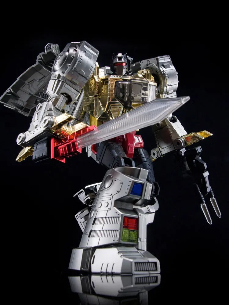 4th Party MP-08 King Grimlock Reximus Prime Oversized Stainless Steel Color Version