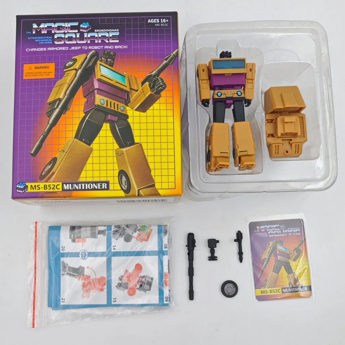 Magic Square MS B52C B52R Bruticus Combiner Swindle Munitioner Repaint Version