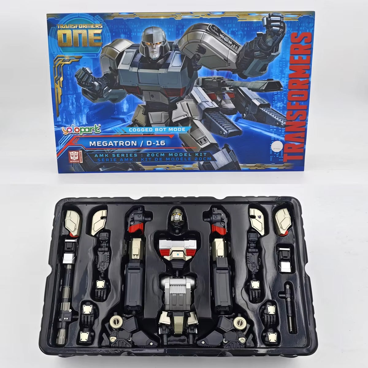 YOLOPARK Transformers One Megatron Cogged Toy Mode,7.87 Inch