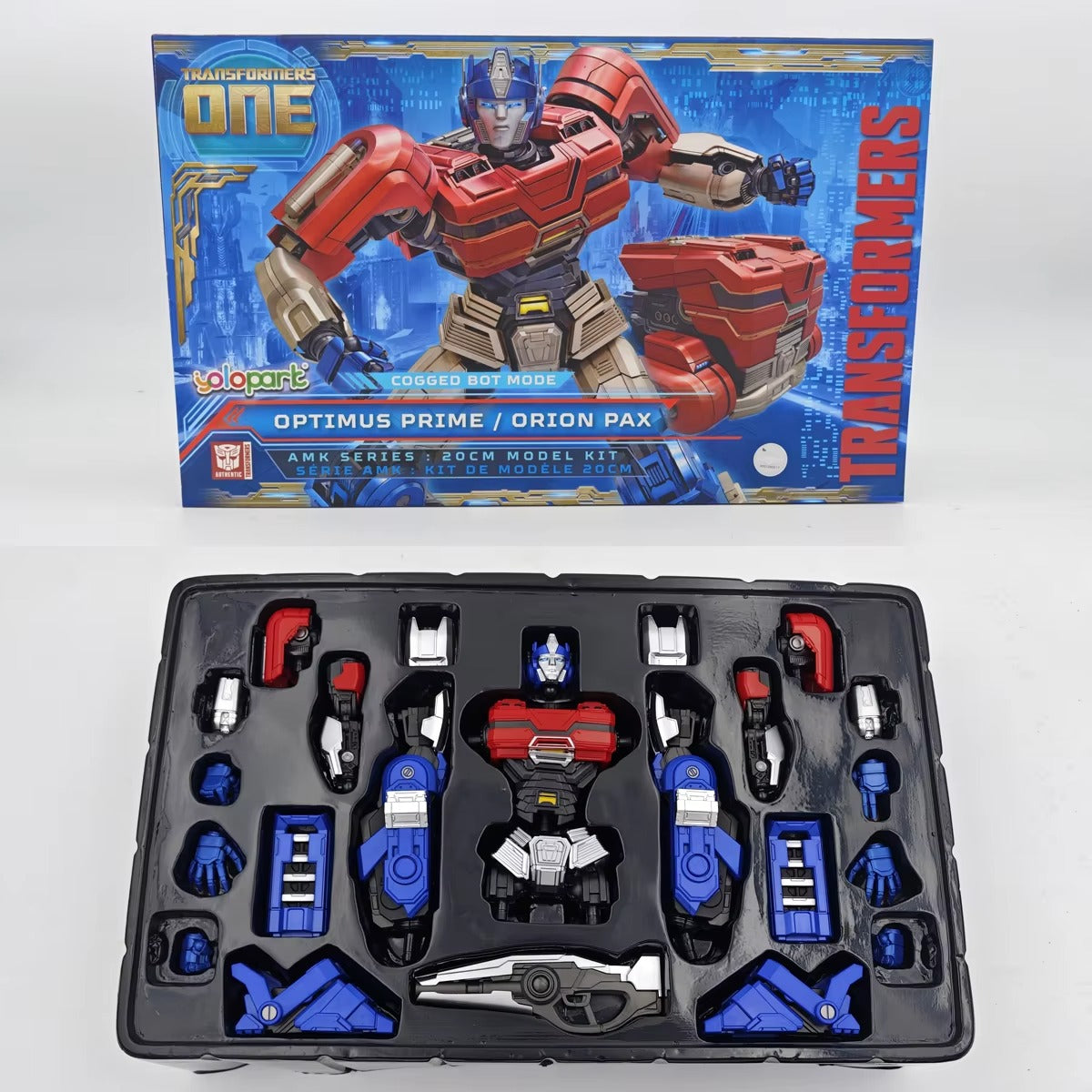 YOLOPARK Transformers Optimus Prime Cogged Mode,7.87 Inch