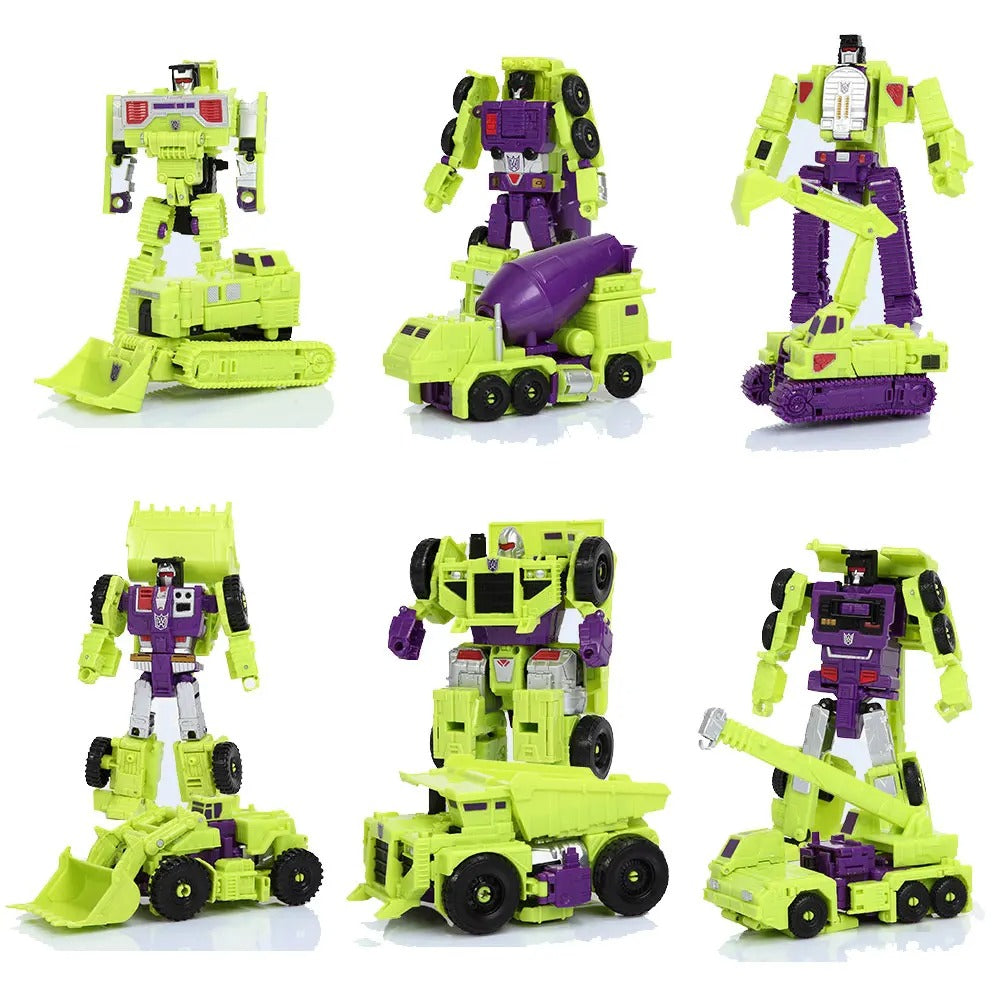 Haizhixing 6 In 1 Combined Robot Devastator Denfensor Superion Bruticus