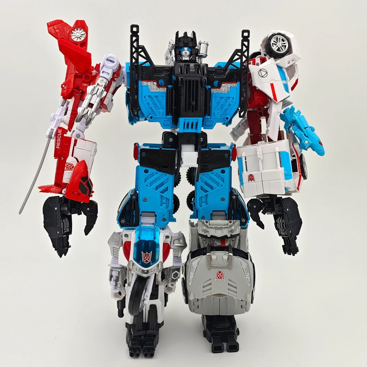 Haizhixing 6 In 1 Combined Robot Devastator Denfensor Superion Bruticus